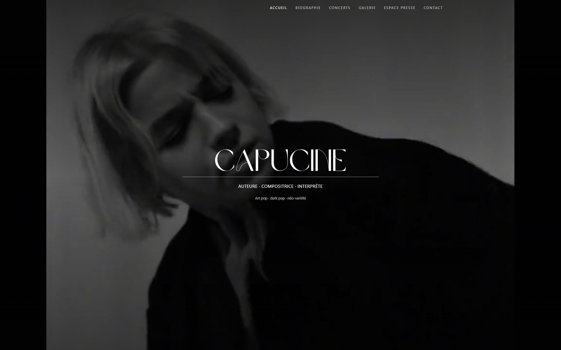 Site Capucine sur ordinateur
