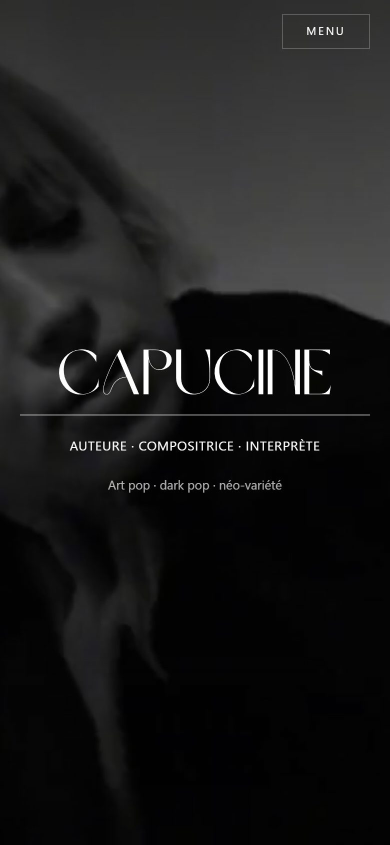 Site Capucine sur téléphone