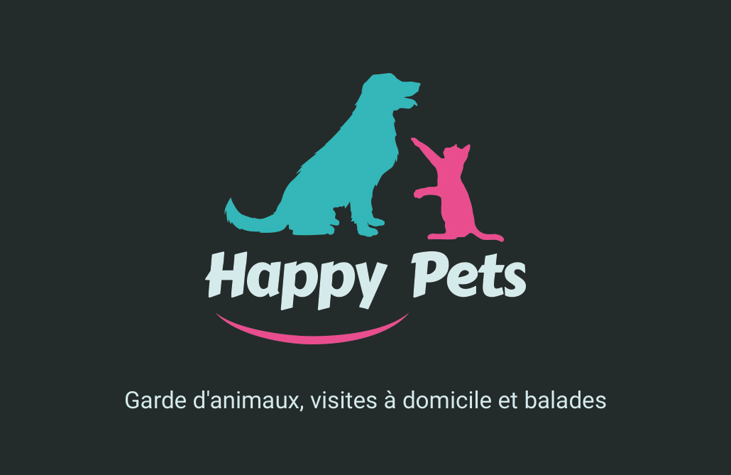 Carte de visite Happy Pets — verso