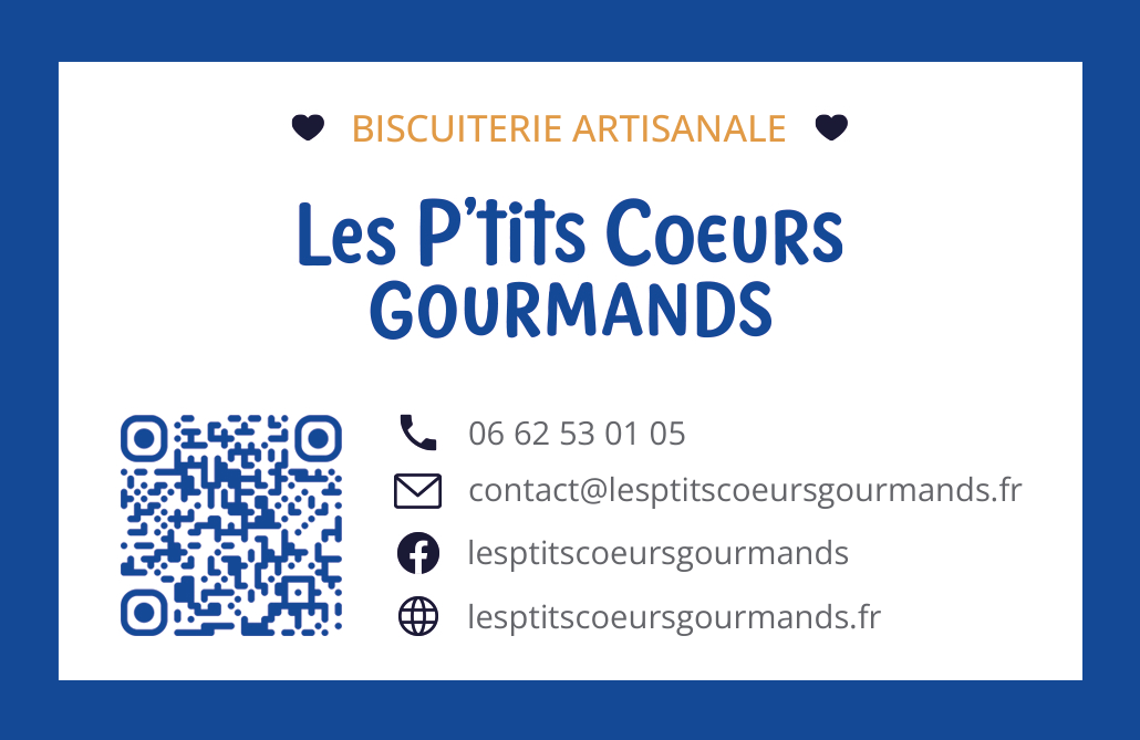 Carte de visite Les P'tits Cœurs Gourmands — recto