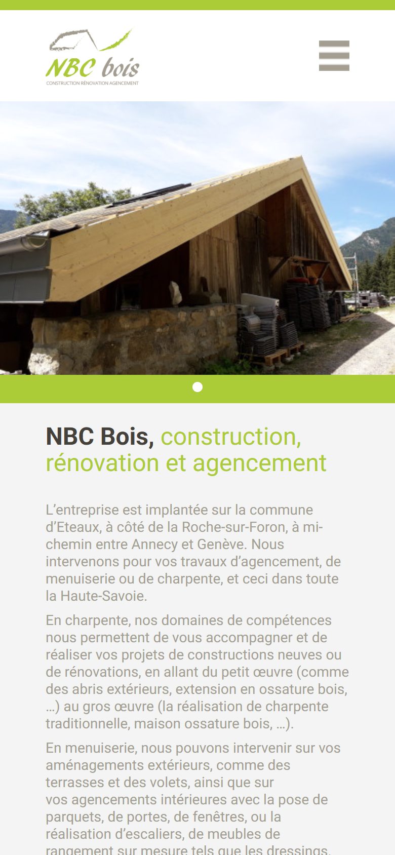 Site NBC Bois — version mobile