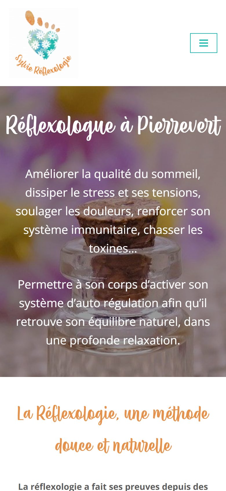 Site Sylvie Chomat Graf — version mobile