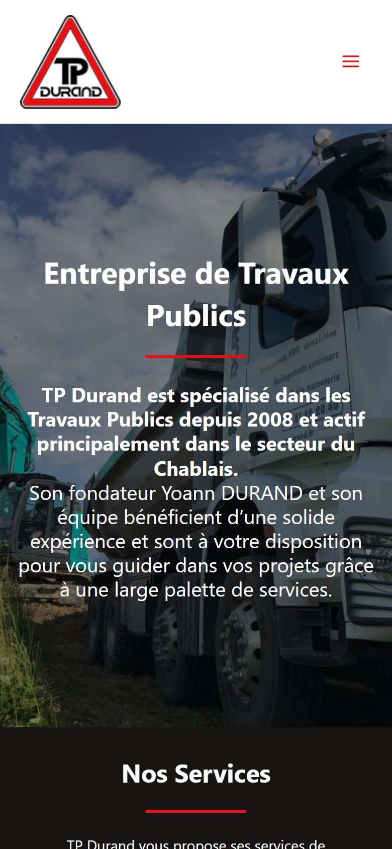 Site TP Durand — version mobile